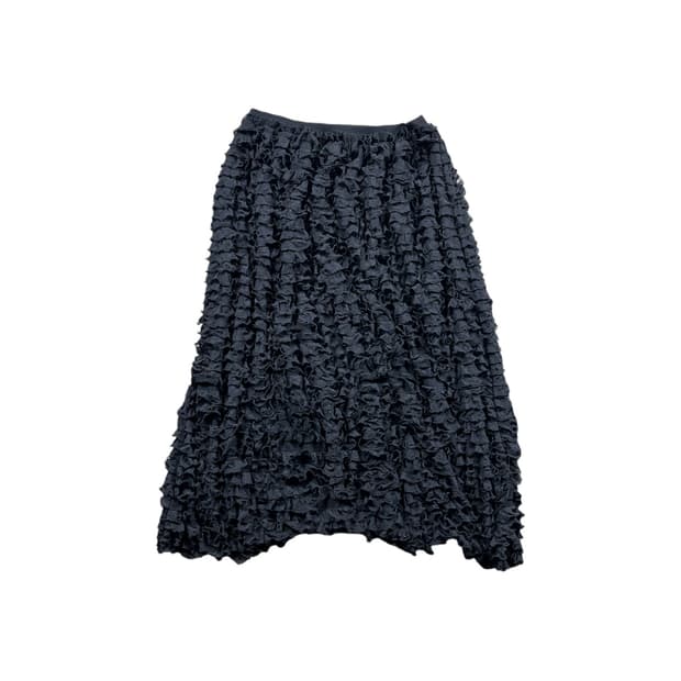 Vintage 셔링 롱 스커트 