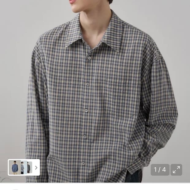 (XL) 드로우핏 해밀턴 미니멀 체크 셔츠 [BLUE] 판매