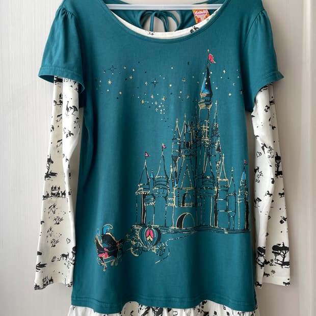 빈티지 신데렐라 티셔츠 / 모리걸 하구미