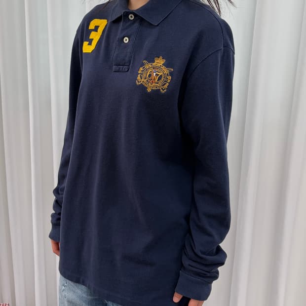 [M]폴로 랄프로렌 빅포니 치프키프 카라 티셔츠 navy