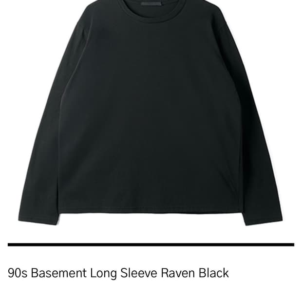 HTAE 90s Basement Long Sleeve Black 2