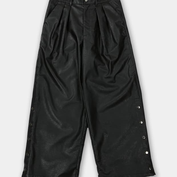 CLEL Multi-silhouette side button pants