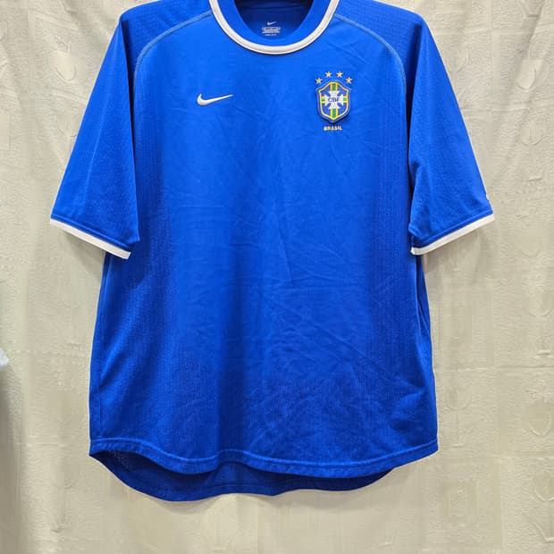 나이키 2000~2002 브라질 국대 어웨이 축구 유니폼 95