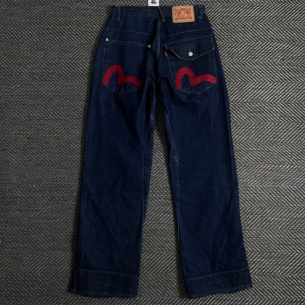 에비수 일판 오리지날 엔지니어드진 커브드 데님 팬츠o 3588