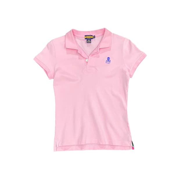 Ralph Lauren Rugby 스컬 로고 자수 슬림핏 반팔 티셔츠