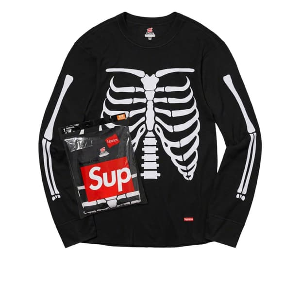 슈프림 헤인즈 본 써멀 XL