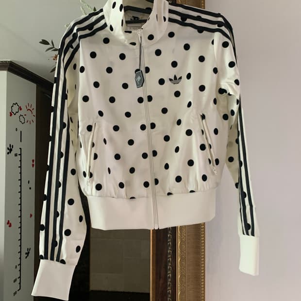 아디다스 화이트 블랙 도트 져지 새상품