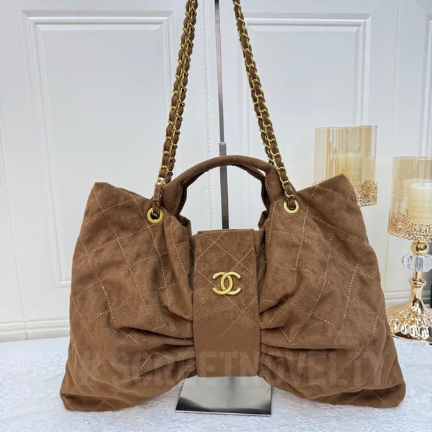 샤넬 리본 보우백 블랙