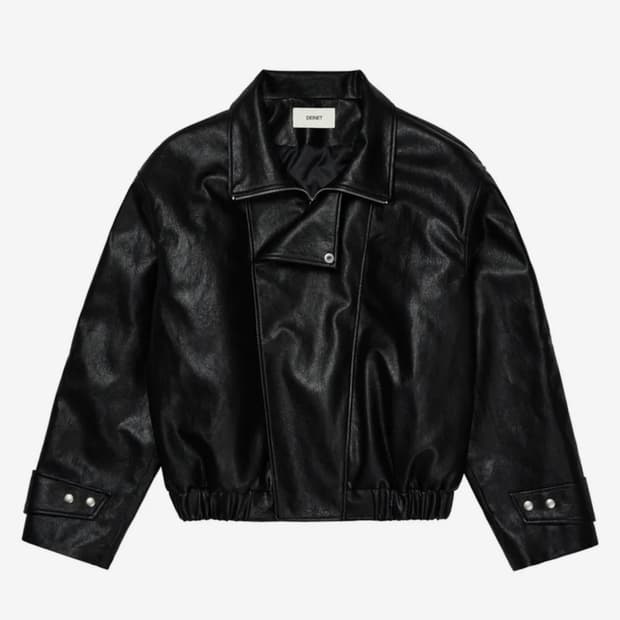 다이닛 25fw  레더 봄버 자켓 블랙 새상품