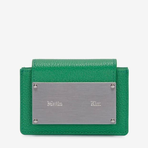 마뗑킴 ACCORDION WALLET IN GREEN