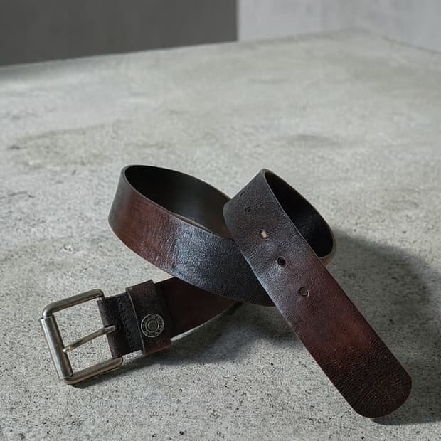 HIL FIGER 빈티지 통가죽 벨트