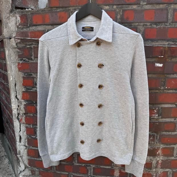 디젤 블랙골드 니트 더블자켓 