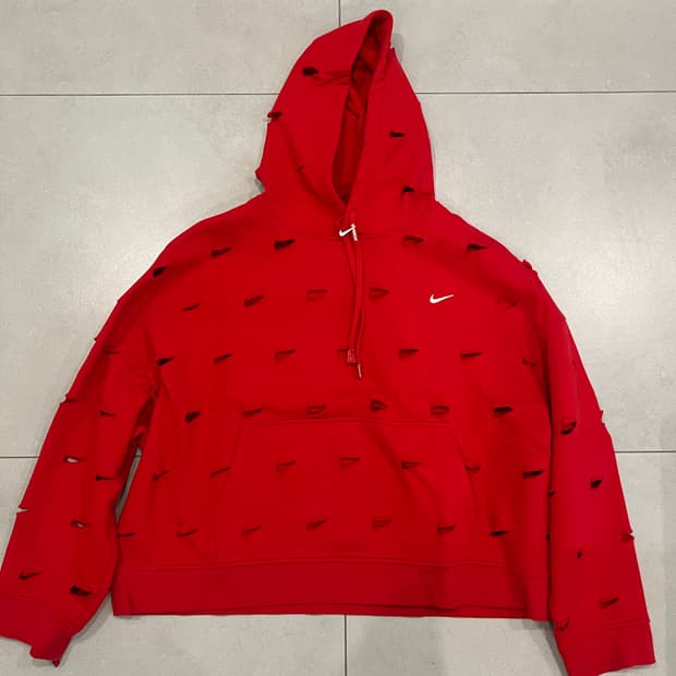 나이키 x 자크뮈스 후드티 레드 L