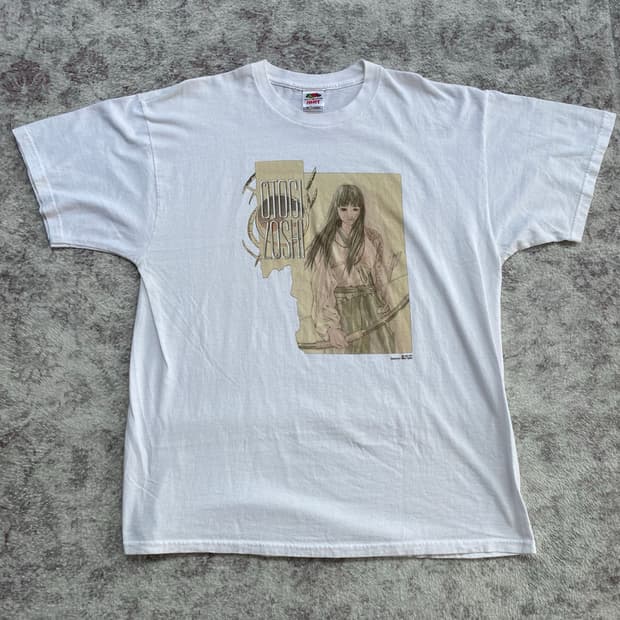 오초기 조시 00s 빈티지 애니메이션 티셔츠 애니티