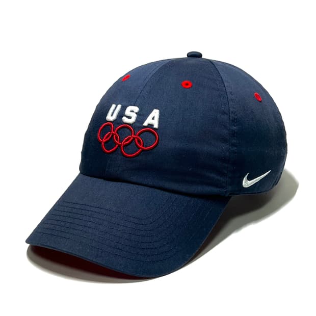 나이키 초레어 빈티지 USA 미국 올림픽 나일론 네이비 볼캡 모자 운동