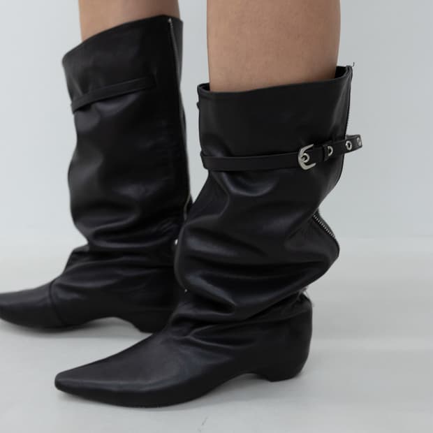 Low Classic Back-Zipped Middle Boots