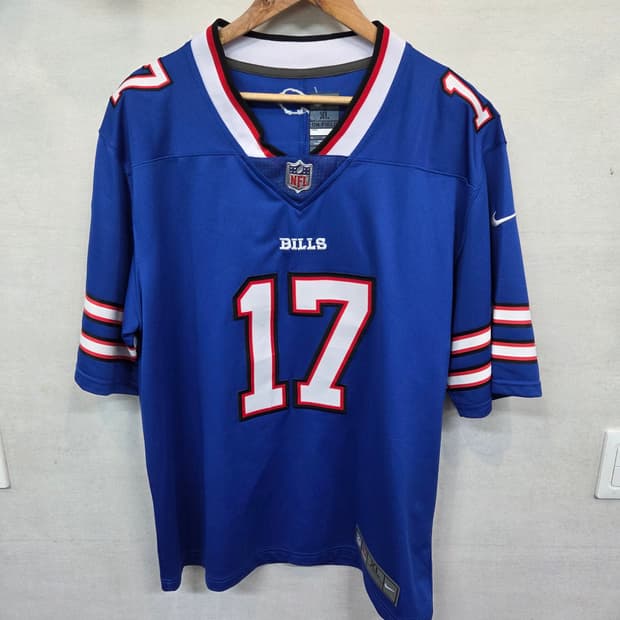 나이키 nfl 버팔로 빌스 조쉬 앨런 럭비 져지반팔 xl