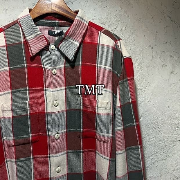 TMT 체크 넬셔츠 웨스턴 워크셔츠