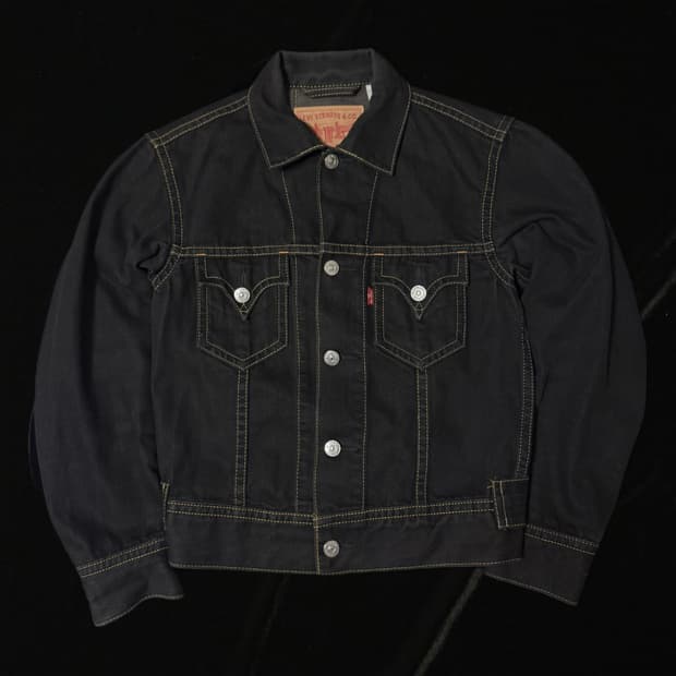 리바이스 흑청 데님자켓