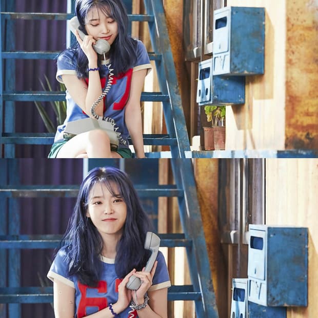 폴로랄프로렌 아이유 블루밍 반팔티