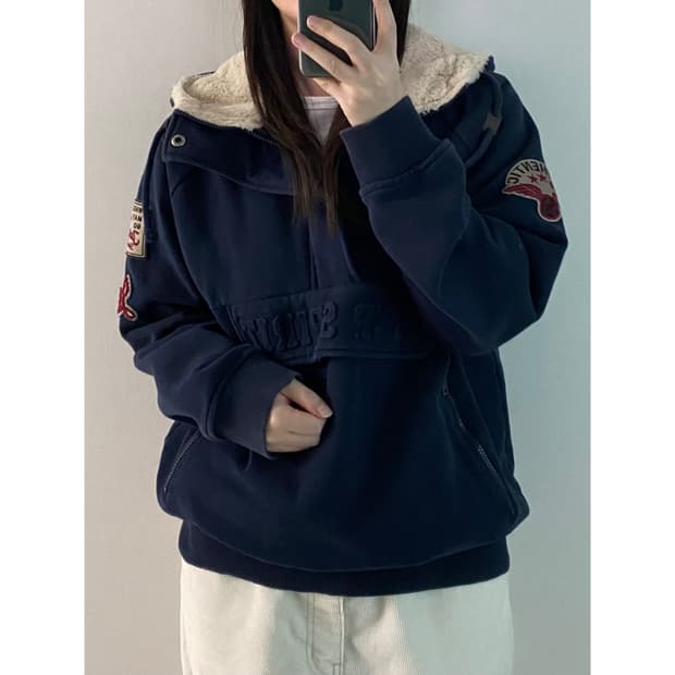 지프 스피릿 반집업 후드티