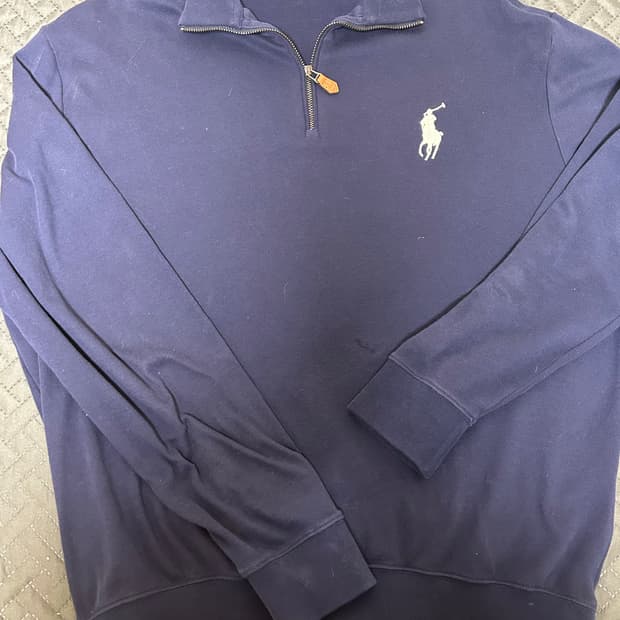 폴로 빅포니 반집업 맨투맨