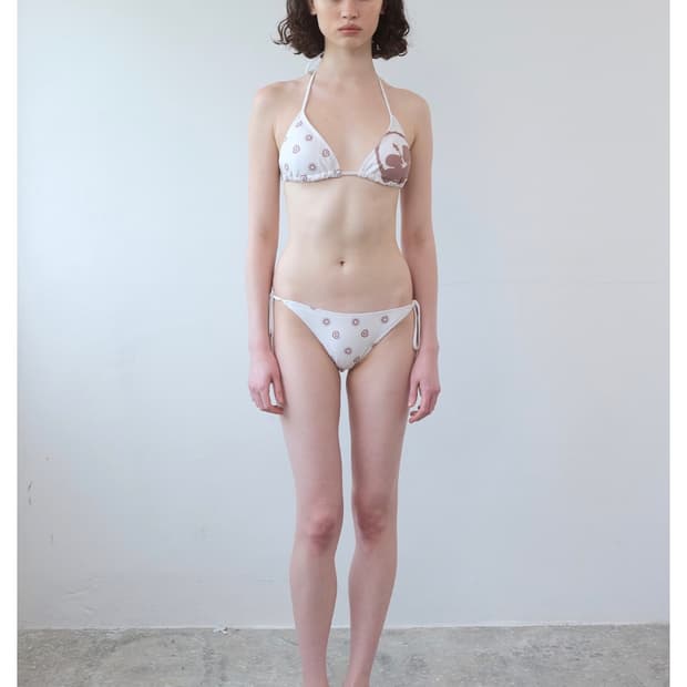 파이시스 Flower Pattern Triangle Bikini