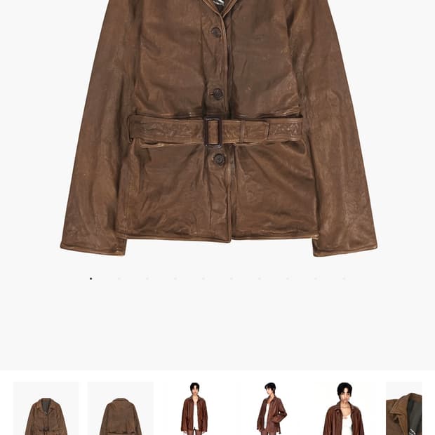 마지셔우드 워시드 레더자켓 구해요