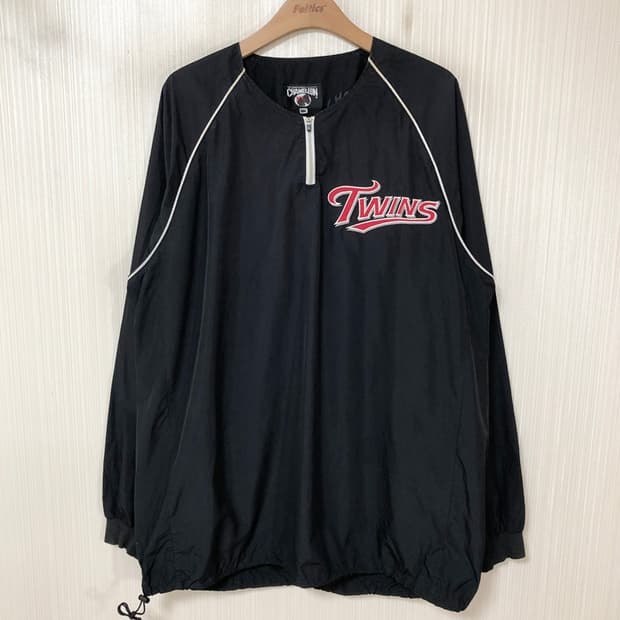 KBO 카멜레온 LG트윈스 선수지급/실착 하프집업 바람막이 3XL