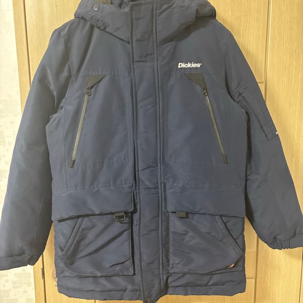 디키즈 네이비 패딩 점퍼