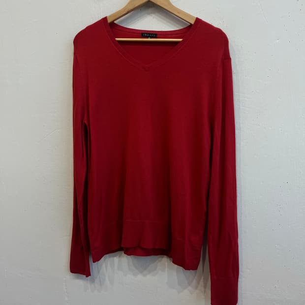 theory 띠어리 재팬 퓨어울 브이넥 니트