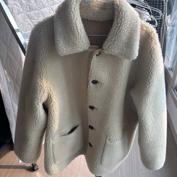 무스탕 (브라운/아이보리)