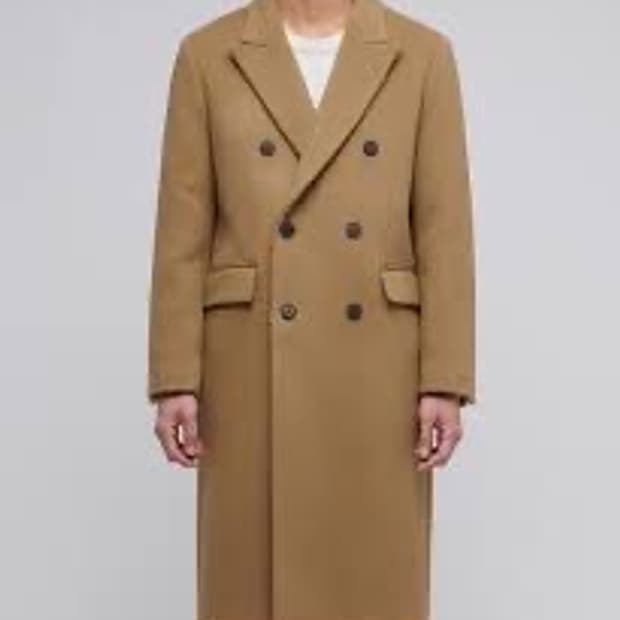 PAPERISM 울 더블 코트 / 카멜