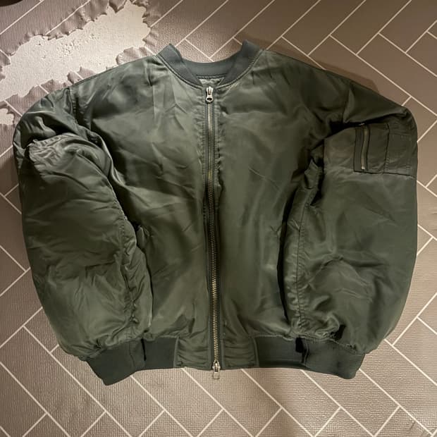 빈티지 MA-1 항공점퍼 카키색상