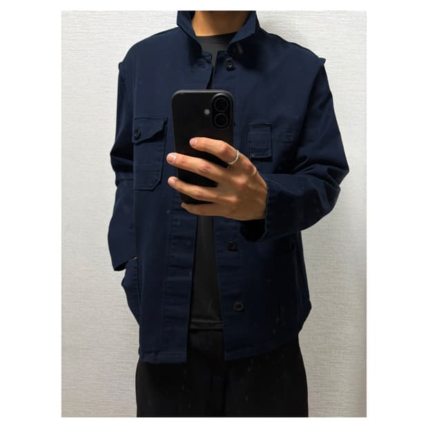 margiela French work jacket 48