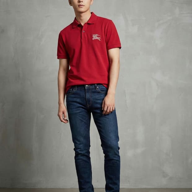 버버리 런던 슬림핏 PK 반팔 카라티