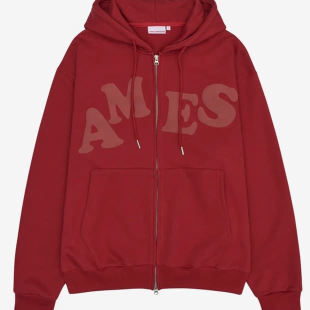 아메스월드와이드 후드집업 레드