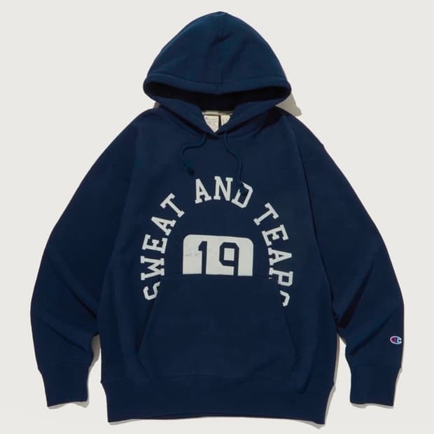 [해외M]챔피온 리버스위브 필드오브플레이 로즈볼 기념 후드 기모 네이비