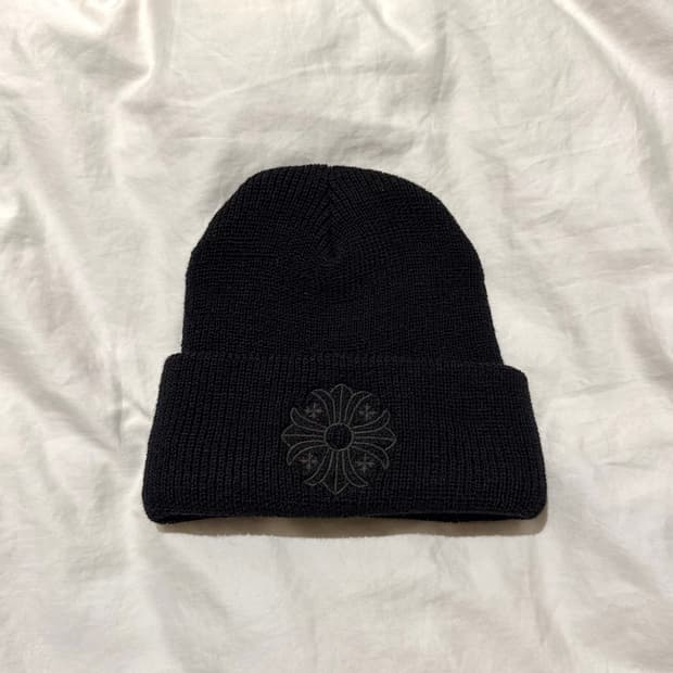 [os] Chrome Hearts 크롬하츠 울 비니 블랙 