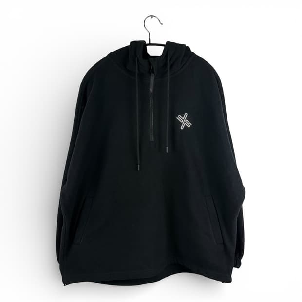 F) 젝시믹스 소프트 플리스 아노락 후디 블랙