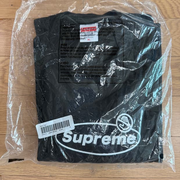 [XL] supreme 슈프림 DON’T 반팔 티셔츠 블랙