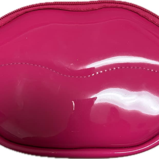 희소템 입술 디자인 파우치 핫핑크