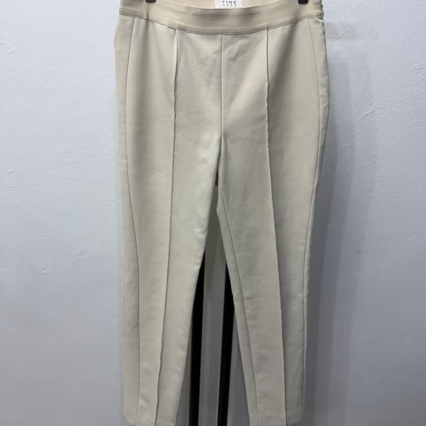 정품) TIME 타임1993 자수 아이보리 슬랙스 밴딩바지 64