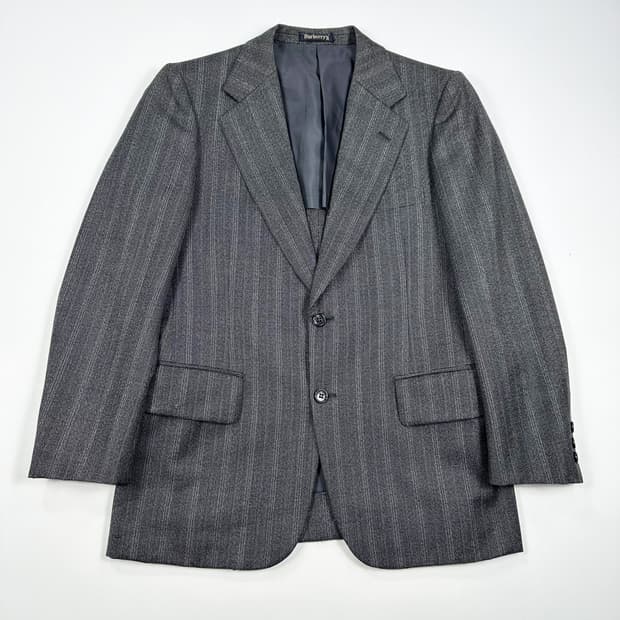 실측M 버버리 재팬 올드 아카이브 투버튼 블레이져 자켓
