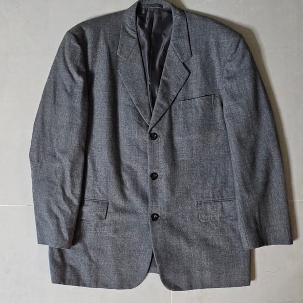 AD1996 다나카 옴므 울 3버튼 블레이저