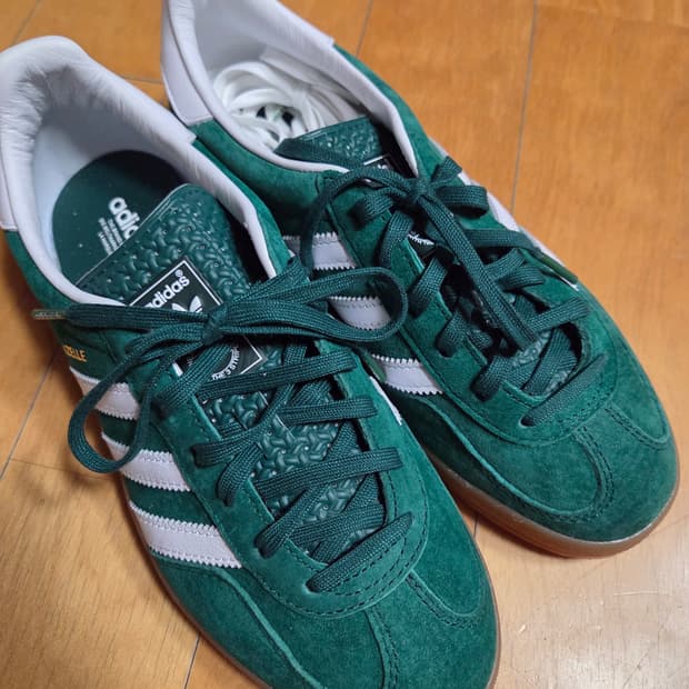 아디다스 가젤 인도어 그린 240mm 새상품