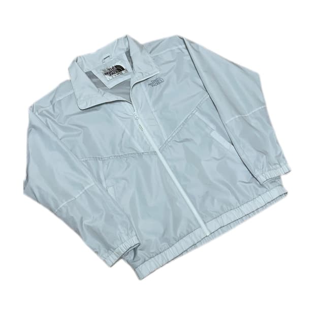 노스페이스 화이트 바람막이 자켓