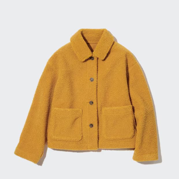 유니클로 윈드블럭 아우터 후리스 플리스 재킷 뽀글이 숏자켓