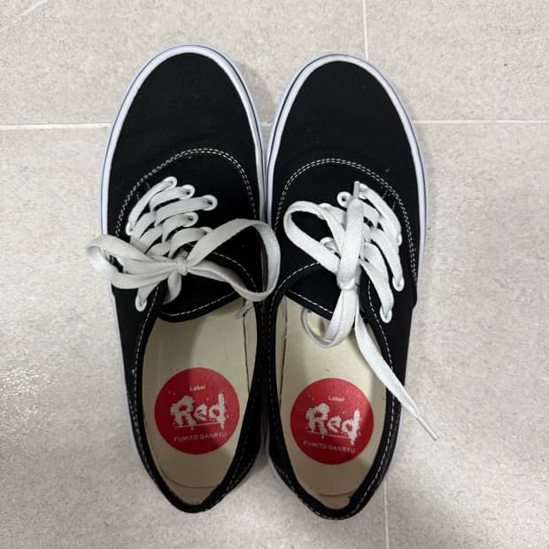 후미토 간류 그래피티 데크 슈즈 블랙 화이트 270