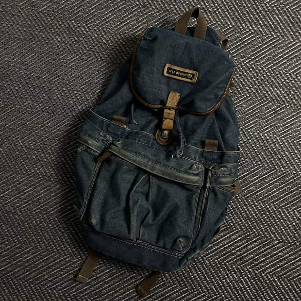 00s UCLABRUINS y2k 올드스쿨 빈티지 데님 백팩 y 4415